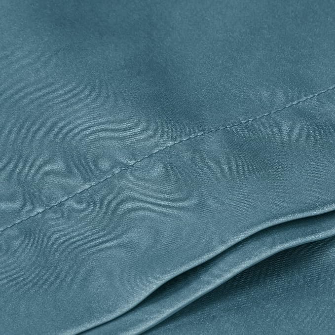 BEDELITE Satin Body Pillow Cover, Super Soft and Cooling Body Pillow Pillowcase for Hair and Skin, Breathable Silky Full Long Pillowcase Cover(20"x54", Bluesteel) - Bloomnest