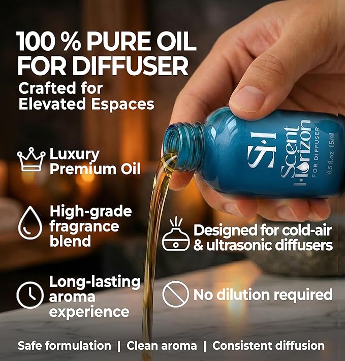 Inspired by 6-Star Hotel Monaco No.01 | Hotel Collection Diffuser Oil, 0.5 Fl oz, (15 ml) Scent Hotel Oil for Ultrasonic Diffuser and Waterless Diffuser, Luxury Highly Concentrated Fragrance Oil - Bloomnest