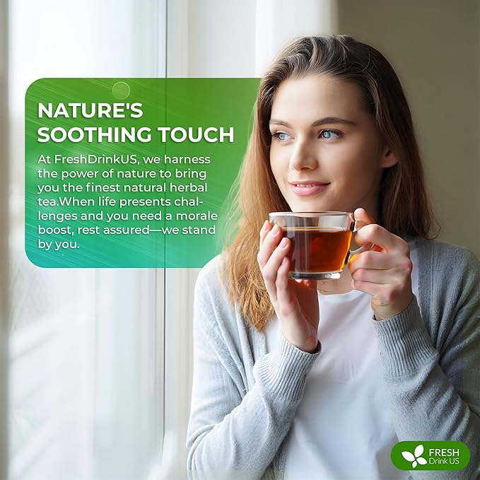 FreshDrinkUS, 30 Teabags of Herbal Day Cleanse Tea – 30 Day Program | Refreshing Mint Blend with Dandelion, Senna & Hibiscus | Naturally Supports Wellness & Light-Feeling | Caffeine-Free Herbal Tea - Bloomnest