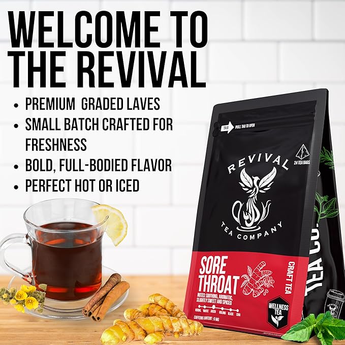 Sore Throat Tea - Wellness Tea Made with Elm Bark, Licorice Root and Marshmallow Root with Herbal and Medicinal Properties - Low Caffeine - Loose Leaf 4 Ounces - Bloomnest