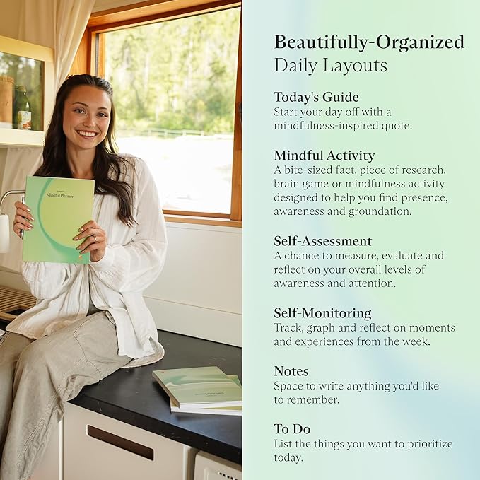 Switch Research Complete Mindfulness Planner Bundle - 3 Planners - Evidence-Based Life Organizer Set - 93-Day Goal Planner Collection to Develop Radical Acceptance - Daily planner With Prompts Bundle - Bloomnest