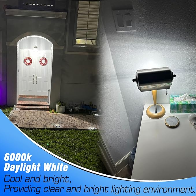 1.57 x 4.92 inch Big E26 LED Bulbs 15W LED Corn Light Bulbs 150 Watt Equivalent 2000 Lumen 6000K Daylight White for Outdoor Home attic Corridor Garage Warehouse Candelabra Ceiling Fan LED Bulbs,2Pack - Bloomnest