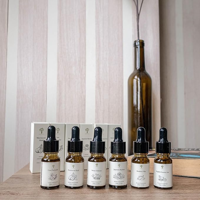 Essential Oils Top 6 Premium Hotel Blend for Oil Diffusers for Home Hotel Collection Diffuser Oil for Water Based Essential Oil Diffuser,Scent Diffuser,Aromatherapy diffuser, Home Essentials, Gift Set - Bloomnest