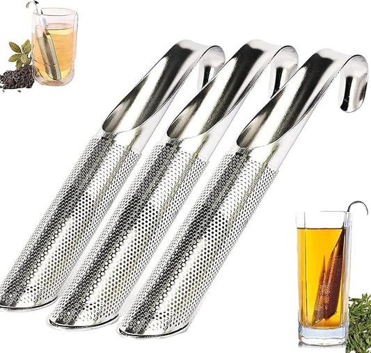 3PCS Stainless Steel Tea Diffuser & Strainers, Long-handle Filters for Loose Leaf Tea, Coffee, Spices - Bloomnest