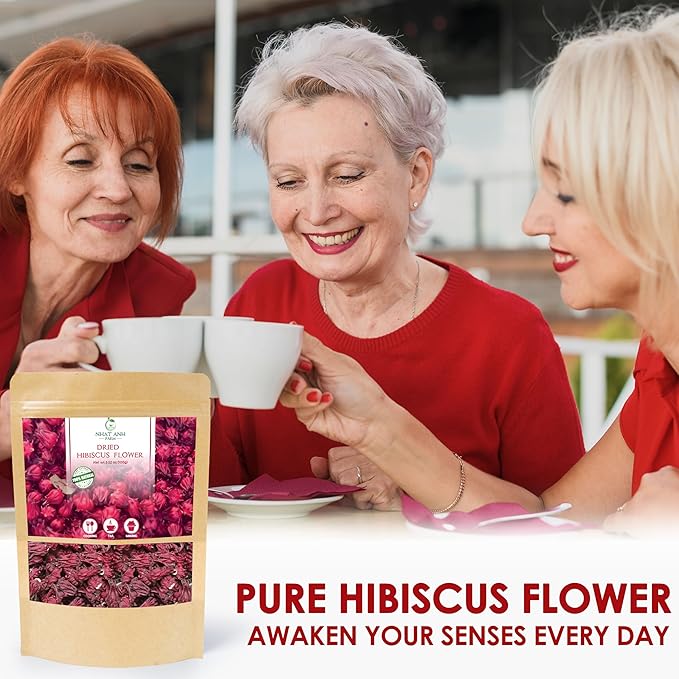NhatAnhFarm, Dried Hibiscus. 100gr Natural Dried Hibiscus, 100% Natural & Pure, Sugar/Caffeine/Gluten Free. The Perfect Ingredient For Making Tea, Baking, And Effective Deodorizing - Bloomnest