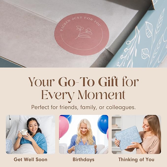 Unboxme Thank You Gift Basket For Women. Show Your Appreciation with the Warm + Cozy Care Spa Box. A Thoughtful Self Care Gift for Clients, Coworkers, Friends and Employees. - Bloomnest