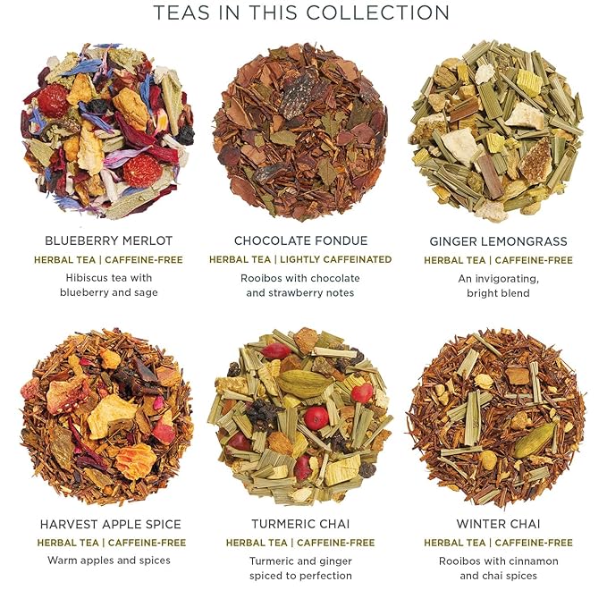 Tea Forte Tea Advent Calendar Gift Set; 12 Individually Wrapped Handcrafted Assorted Pyramid Infuser Tea Bags with Numbered Doors, Winter Chalet - Bloomnest