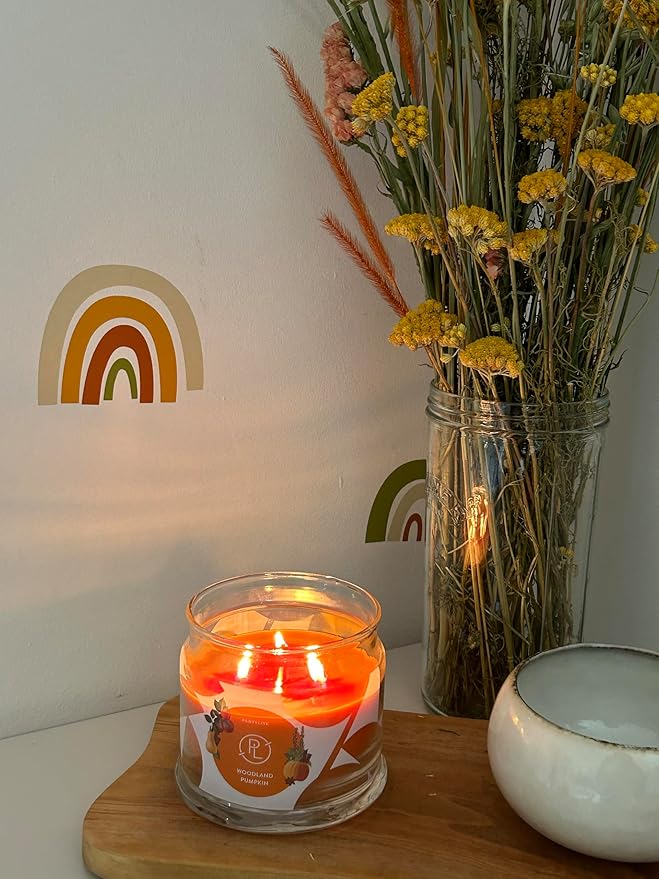 PartyLite Woodland Pumpkin 3-Wick Jar Candle – Autumn Spice & Cinnamon Scent, 25-45 Hours Burn Time, Clean-Burning, Harvest-Inspired Fragrance - Bloomnest