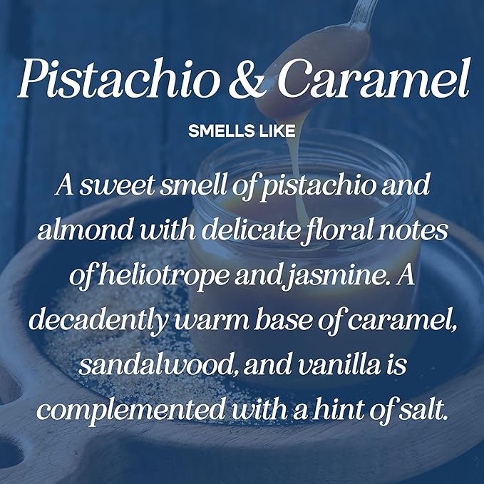 CANDECraftCo Premium Fragrance Oil – Diffuser Oils Fragrances Scented for Home, Candle Soap Making Supplies, Aromatherapy Blends for House (0.34 Fl Oz) (2-Pack, Pistachio & Salted Caramel) - Bloomnest