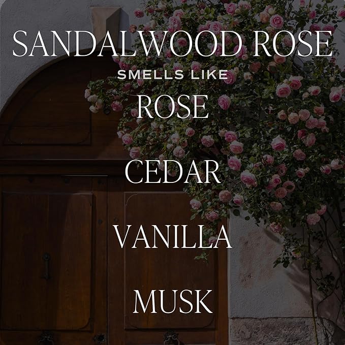 Sweet Water Decor Sandalwood Rose Reed Diffuser – Room Decor Aesthetic with Long-Lasting Premium Fragrance of Green, Leafy, Winey, Rose, Guaiac Wood, and Musk for 4 Months – Ideal for Home Decor - Bloomnest