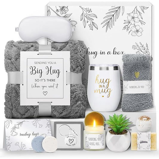 Sympathy Gift Baskets Sympathy Gifts for Loss of Loved One Hug in a Box for Women Bereavement Gifts Ideas Get Well Soon Gift Condolence Basket Miscarriage Thinking of You Care Package for Women - Bloomnest