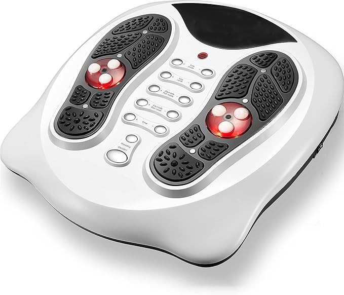 FIT KING Neuropathy Pain Relief for Feet Massager, EMS Foot Massager for Neuropathy with TENS Pads, Foot Circulation Stimulator for Plantar Fasciitis, Diabetes Feet Pain Relief - Bloomnest