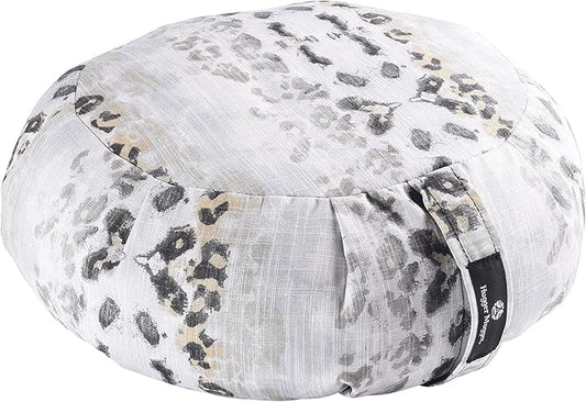 Hugger Mugger Zafu Meditation Cushion - Support in Cross-Legged Sitting, Buckwheat Filled, Durable Fabric, Convenient Handle, Handmade in USA