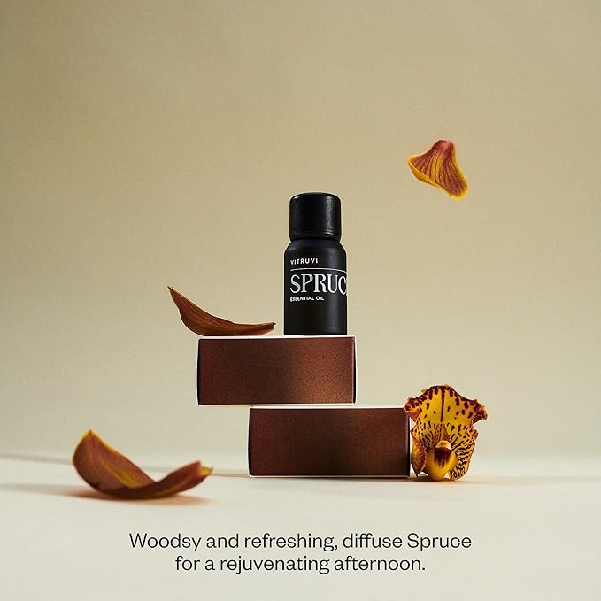 Vitruvi Spruce, 100% Pure Premium Essential Oil (0.3 fl.oz) vitruvi