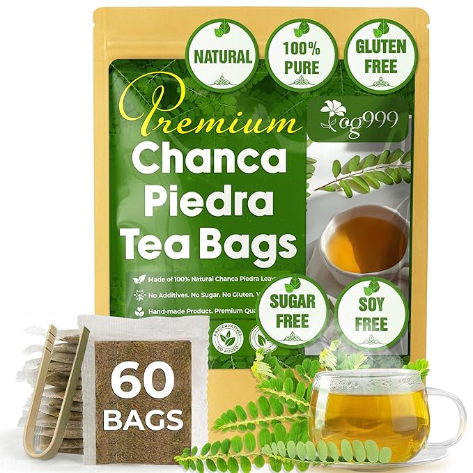 TOG999, 60 Tea bags Dried Chanca Piedra Leaves, Chanca Piedra Tea “Stone Breaker” 100% Natural & Pure. Made with Natural Material Tea Bags. No Sugar, No Caffeine, No Gluten, Vegan. - Bloomnest