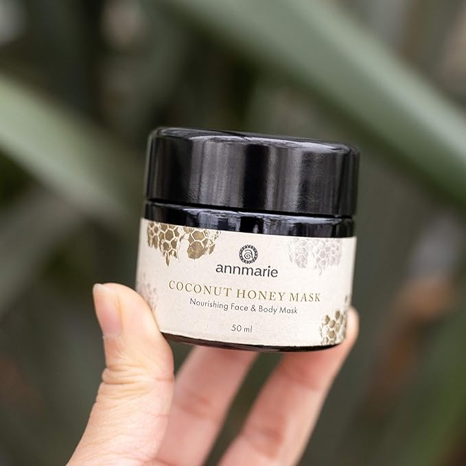 Annmarie Skin Care Coconut Honey Mask - With Extra Virgin Coconut Oil & Mountain Wildflower Honey, Moisturizing & Exfoliating Mask for Dull, Dry & Sun-Damaged Skin, All Skin Types (50mL, 1.7 fl oz) - Bloomnest