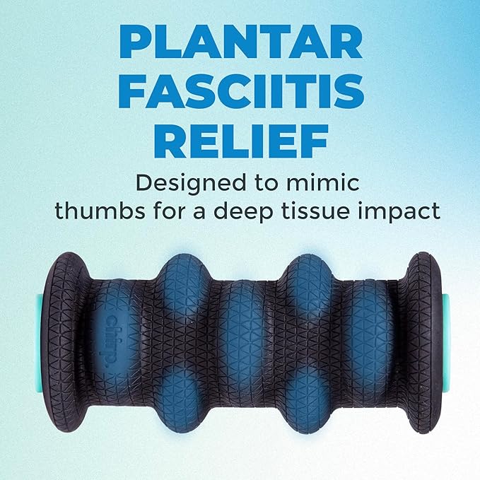 Chirp Wheel XR Foot Massage Roller - Targeted Massage for Plantar Fasciitis and Foot Fatigue, Arch Pain Relief, and Muscle Recovery | High Density Foam Exercise Equipment, 500lbs Capacity, 2" Mint - Bloomnest
