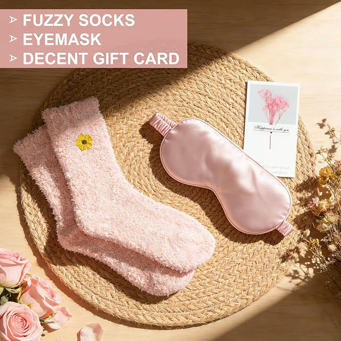 Birthday Gifts for Women, Self Care Get Well Soon Gifts Basket for Women, Flower Relaxing Spa Gift Basket Bath Set,Unique Luxury Self Care Box Gift for Mom Her Wife Sister Girlfriend, Girl Friend Pink - Bloomnest