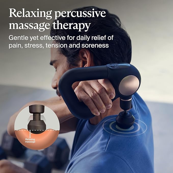 TheraGun Sense (1st Generation) by Therabody - Deep Tissue Massage Gun with Preloaded Routines for Stress Relief, Pain Relief & Muscle Soreness in Neck, Back, Leg, Knee, and Shoulder (Black) - Bloomnest