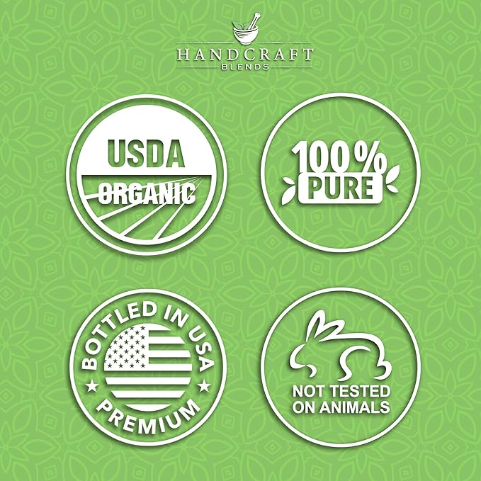 Handcraft Blends Organic Tea Tree Essential Oil – 1 Fl Oz – 100% Pure and Natural – Premium Grade Essential Oil for Diffuser and Aromatherapy HandcraftBlends