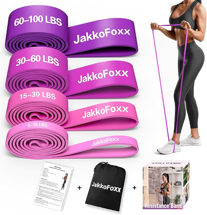 Resistance Bands,Pull Up Bands,Stretching Assist Bands Set for Men & WomenPortable Exercise, Muscle Training,Physical Therapy,Exercise Workout Bands for Working Out - Bloomnest