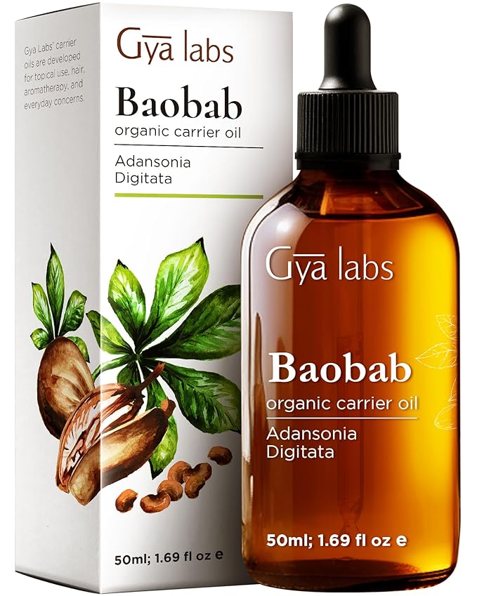 Gya Labs Baobab Carrier Oil - 1.7 Fl Oz - for Hair, Skin, Face, Scalp & Body Massage - Bloomnest