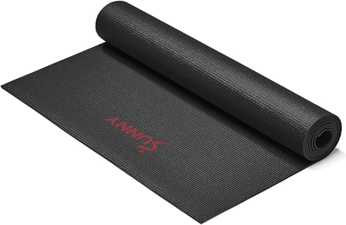 Sunny Health & Fitness Non-Slip Yoga Mat – Durable, Anti-Tear, Lightweight, Cushioned Support for Yoga, Pilates, Stretching Exercises, Meditation and Floor Workouts | Multiple Sizes & Colors - Bloomnest