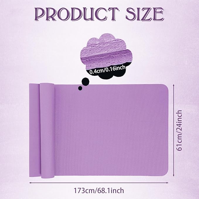 10 Pack Yoga Mats Bulk, 68'' x 24'' x 4mm Thick Yoga Mats for Kids and Adult Gym Mats Bundle Latex Free Exercise Mats with Non Slip Texture for Outdoor Yoga, Pilates or Workout - Bloomnest