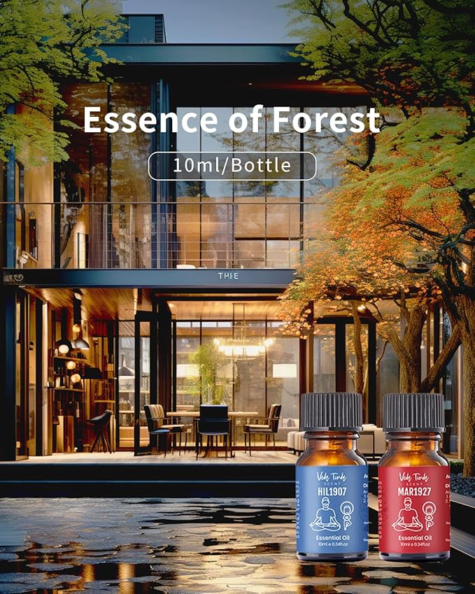 Hotel Scent Essential Oils Set, VEDA TINDA SCENT Luxury Hotel Diffuser Oil, Aromatherapy Gift Hotel Inspired Fragrance Oil Blends (6 x 10 ML) for Waterless Diffusers, Soap & Candle Making Scents - Bloomnest