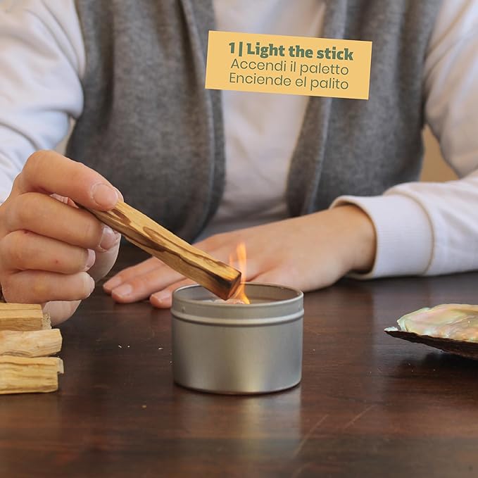 NIRDOSH PALITO - Palo Santo Sticks 100% Natural Wood from Ecuador – 15 Sticks (1.62 oz) – Yoga and Meditation - Bursera Graveolens NIRDOSH