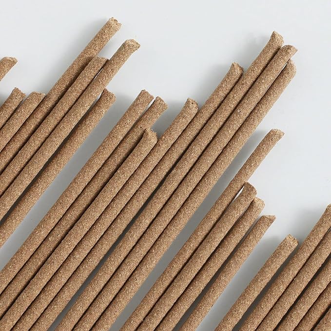 Asayu Japan Traditional Smoke Gift Set with Incense Holder and Brass Stand, Patchouli Incense Sticks with Mini Aquamarine