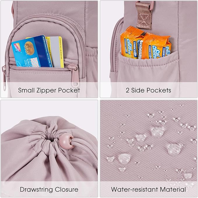 sportsnew Water Bottle Holder with Strap 32oz 40oz Insulated Water Bottle Carrier Sling Bag with Phone Pocket Crossbody sportsnew