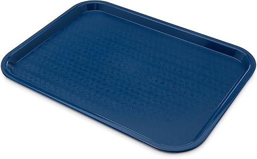 Carlisle FoodService Products CT121614 Café Standard Cafeteria / Fast Food Tray, 12" x 16", Blue - Bloomnest
