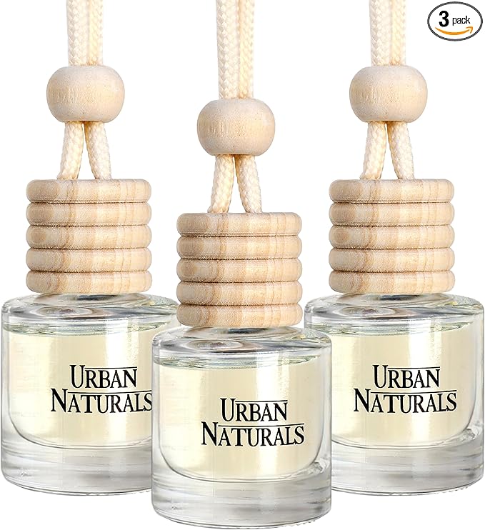 Urban Naturals Car Air Freshener Hanging + Vent Clip, Cabana Luxe Scent Diffuser, Long Lasting Car Fresheners Made in USA, Auto Accessories for women (3 Pack) - Bloomnest