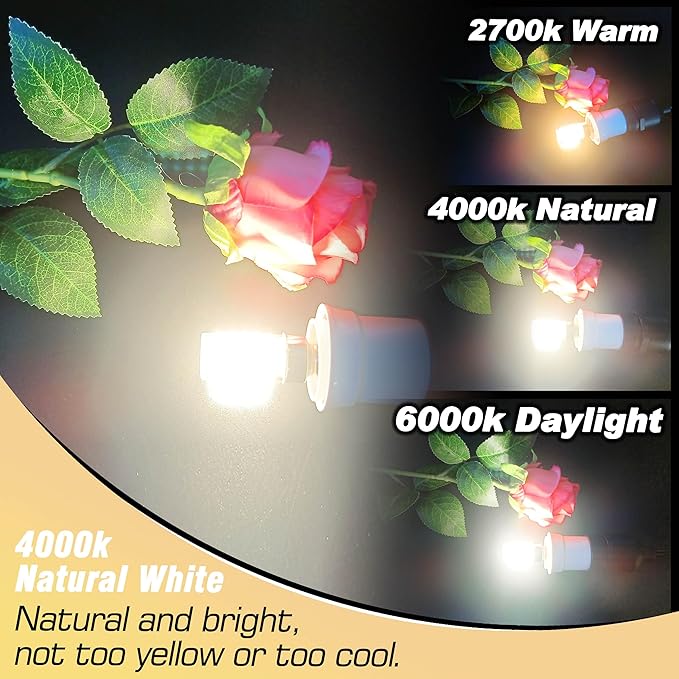 E17 Intermediate Base LED Appliance Light Bulb Over Stove 4 Watt Equivalent 40 Watt 4000K Natural White for Chandelier Ceiling Fan Microwave Range Hood Light Bulbs,Non-Dimmable,450lm,5pack - Bloomnest
