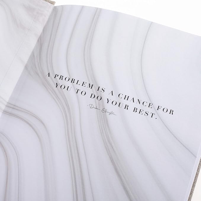 Graphique Self-Care Journal - Positive Mind - 256 Pages - Weekly Quote & Daily Fill in Interiors - Hardbound Fabric Cover - Ribbon Marker (6" x 8") - Bloomnest