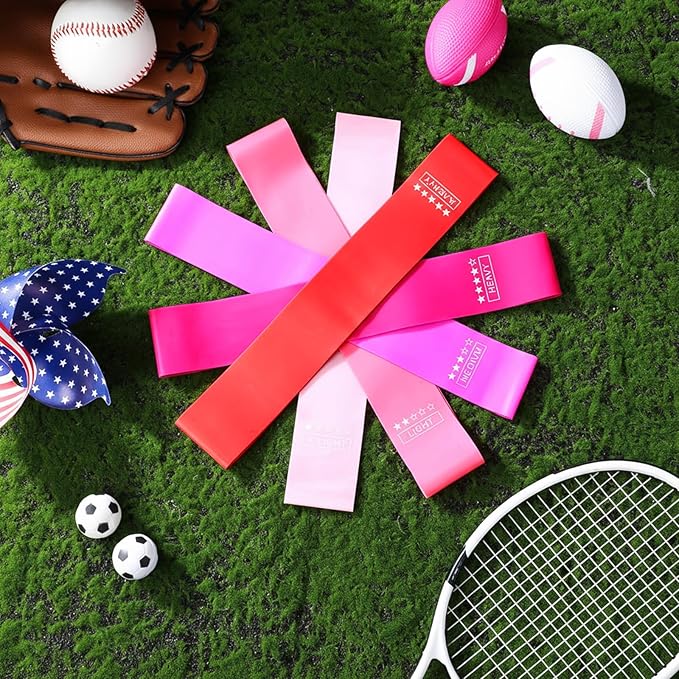 Deekin 20 Pcs Resistance Bands for Women Men 10-115 Lbs 5 Different Resistance Levels Loop Exercise Bands for Leg Working Gym - Bloomnest