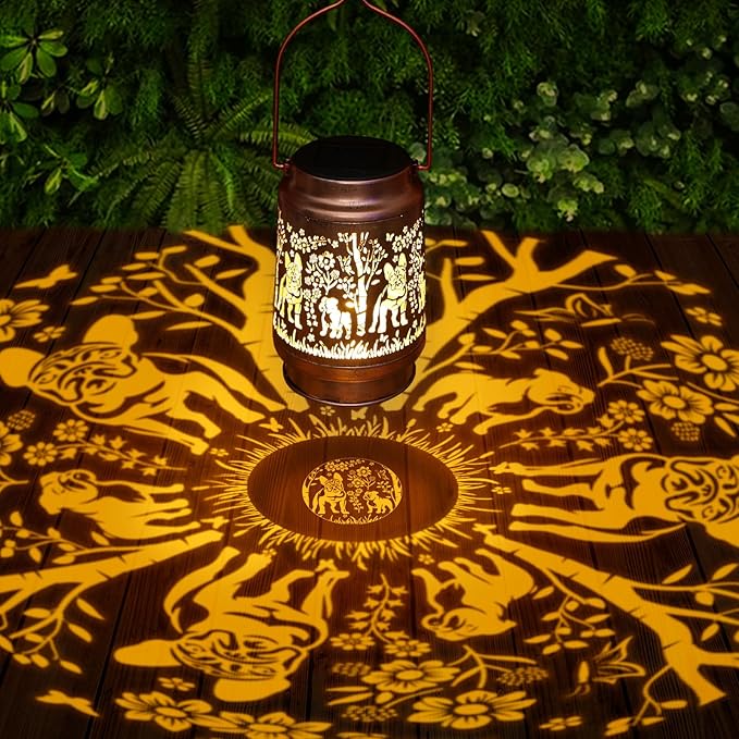 French Bulldog Solar Lanterns Outdoor Waterproof - Decorative Hanging Solar Lights for Garden Patio, Birthday Gifts for Women, Men, Dog Lover, Yard Lawn Porch Pathway Decor - Bloomnest