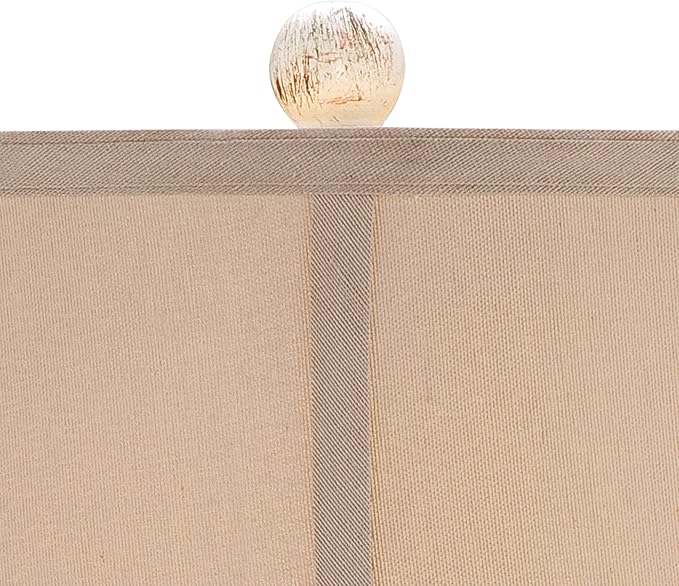 Regency Hill Isabella Country Cottage Jar Accent Table Lamp Rustic 27" Tall Ivory Ceramic Milk Crackle Beige Bell Shade Decor for Living Room Bedroom House Bedside Reading (Colors May Vary) - Bloomnest