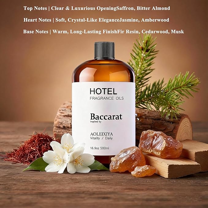 Hotel Collection Diffuser Oil Scent Inspired by The Iconic 5-Star Hotel Baccarat for Waterless Diffuser & Home Scenting Essential Oil for Ultrasonic and Crafting (16.9 Fl Oz (Pack of 1) - Bloomnest