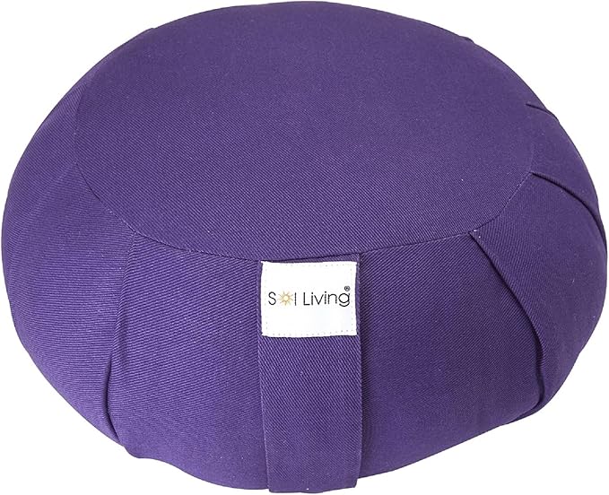Meditation Cushion Sol Living Yoga Floor Pillow 100% Cotton Floor Cushion Removable Cover Firm Comfort Yoga Floor Cushion Seating for Adults Machine Washable Zafu Meditation Pillow Pouf Bolster Pillow - Bloomnest