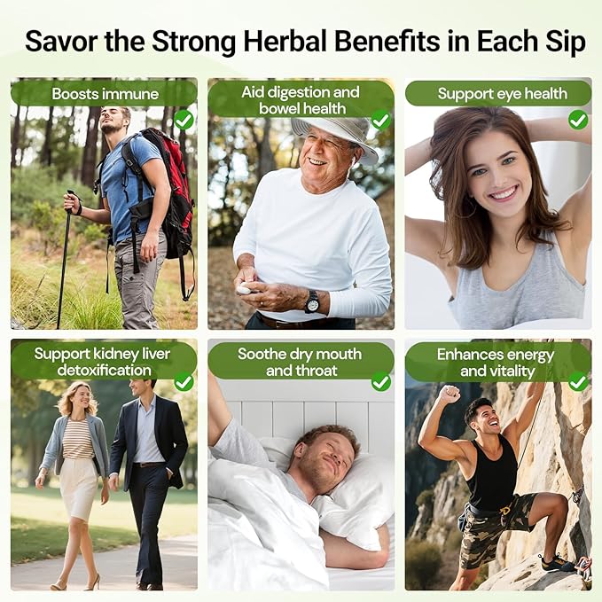 Liver Detox Tea, Chinese Kidney and Liver Cleanse Detox Herbal Tea Support Kidney Healthy Function with 11 Precious Ingredients Formula (30 Bags/2 Pack) - Bloomnest