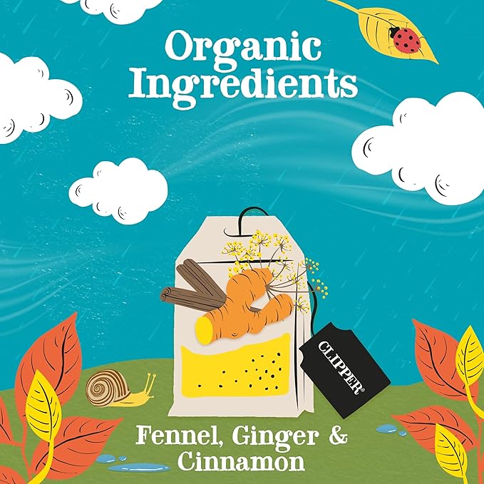 Clipper Tea Spicy Chai Herbal Tea – Caffeine Free, USDA Organic, Great Hot or Iced – Warming, Spicy, Natural, Fair & Delicious – 200 Tea Bags - Bloomnest