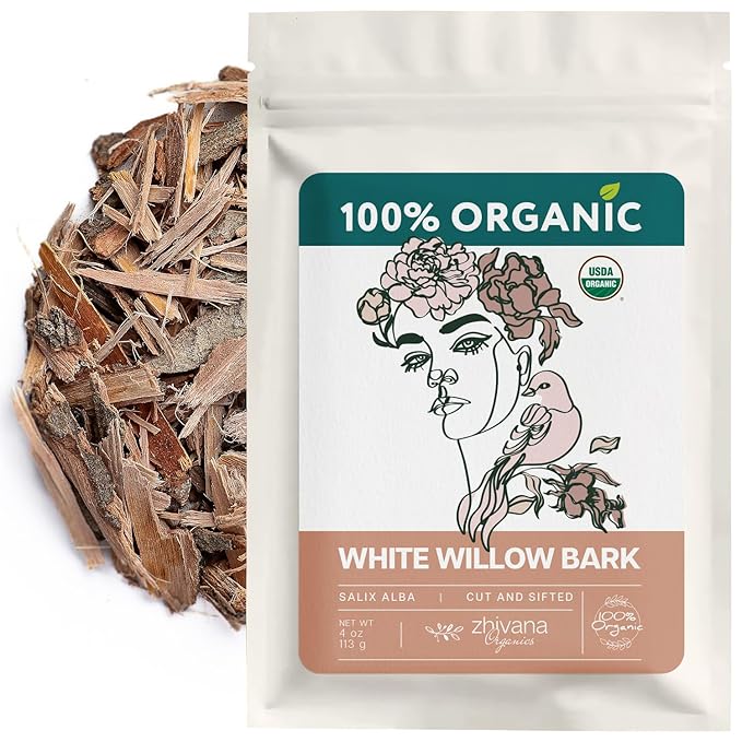 Super Value Pack 5 LB - Organic White Willow Bark (Salix alba) – Loose Dried Bark – Edible Grade for Tea, Decoctions & Herbal Use - Bloomnest