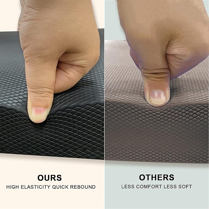 Foam Balance Pad(Large or XL),5BILLION Stability Pad for Physical Therapy,Non-Slip Exercise Balance Pad for Balance workouts,Yoga Knee Pad for Gym Fitness Stretching Pilate - Bloomnest