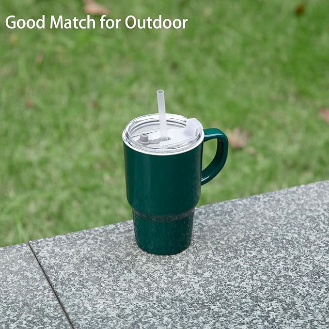Sweejar Ceramic Travel Mug with Lid, 16 oz Portable Coffee Mug, Dishwasher Safe Tea Cup with Infuser, Reusable Teacup for Car Cup Holder, Tea Lovers(Jade) - Bloomnest