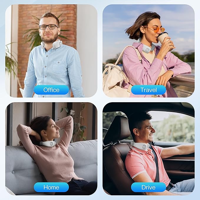 COMFIER FSA Eligible Cordless Neck Massager for Pain Relief Deep Tissue, Vibration Travel Massager,Portable HSA Neck Massager for Office COMFIER