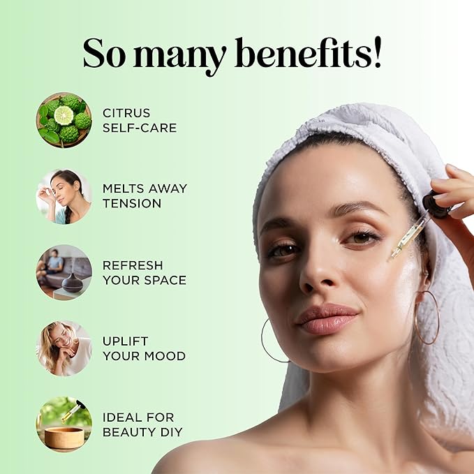 Bergamot Essential Oil for Diffuser Aromatherapy - 100% Pure Citrus Bergamot Oil for Hair Skin and Nails Plus Undiluted Relaxing Aromatherapy Essential Oil for Diffusers Baths and Topical Uses 1oz - Bloomnest