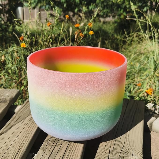 528Hz 8 Inch C Note Crystal Singing Bowl Sound Healing Meditation Sound Bowl Sound Healing - Bloomnest