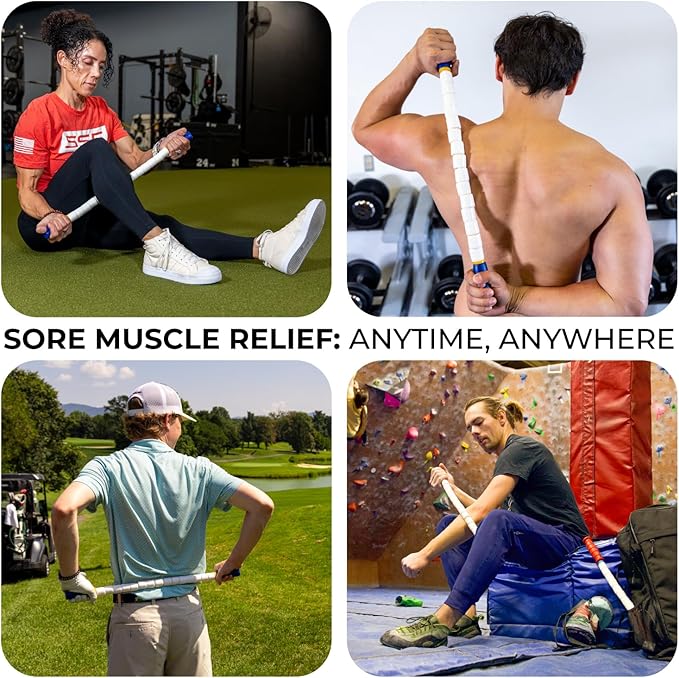 The Original Massage Stick - Self Myofasical Release Muscle Roller Stick - 24" Original Body Stick - Bloomnest